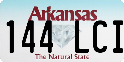 AR license plate 144LCI