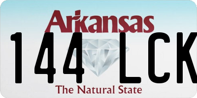 AR license plate 144LCK