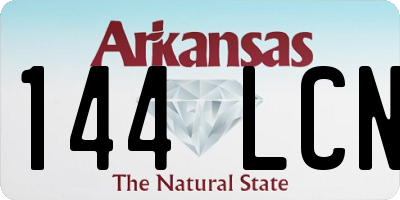 AR license plate 144LCN