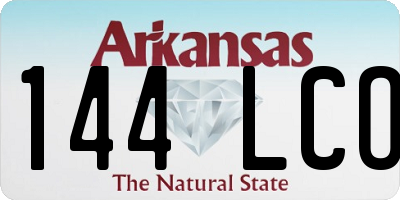 AR license plate 144LCO
