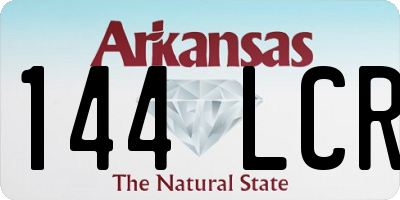 AR license plate 144LCR