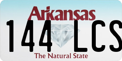 AR license plate 144LCS