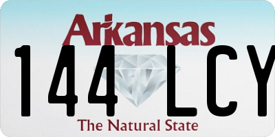 AR license plate 144LCY