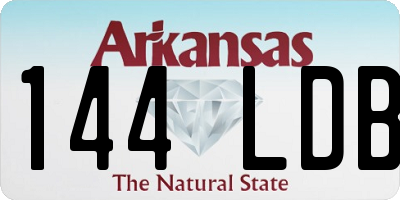 AR license plate 144LDB