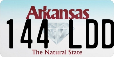 AR license plate 144LDD