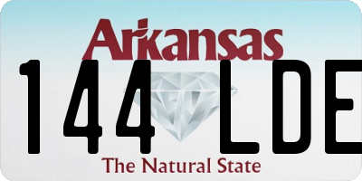 AR license plate 144LDE