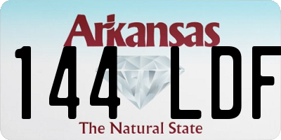 AR license plate 144LDF