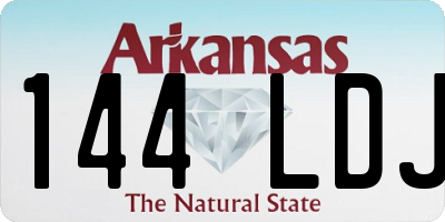 AR license plate 144LDJ
