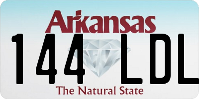 AR license plate 144LDL