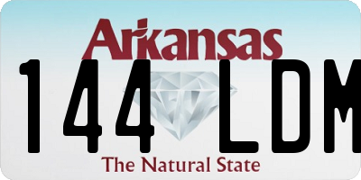 AR license plate 144LDM