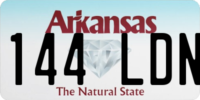 AR license plate 144LDN