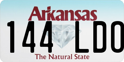 AR license plate 144LDO