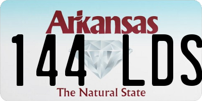 AR license plate 144LDS