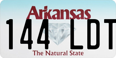 AR license plate 144LDT