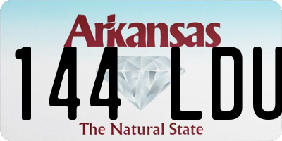AR license plate 144LDU