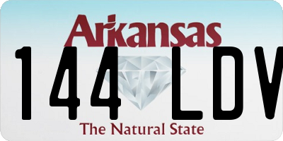 AR license plate 144LDV