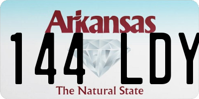 AR license plate 144LDY