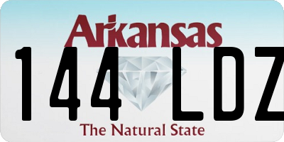 AR license plate 144LDZ