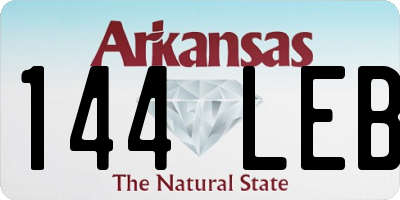 AR license plate 144LEB