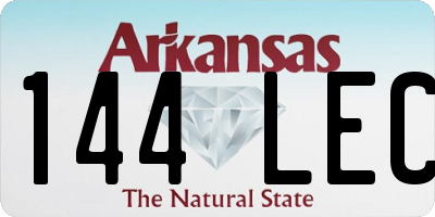AR license plate 144LEC