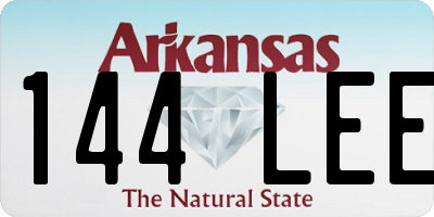 AR license plate 144LEE