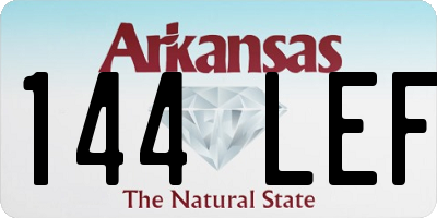 AR license plate 144LEF