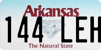 AR license plate 144LEH