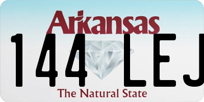 AR license plate 144LEJ