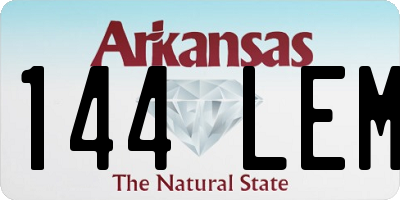 AR license plate 144LEM