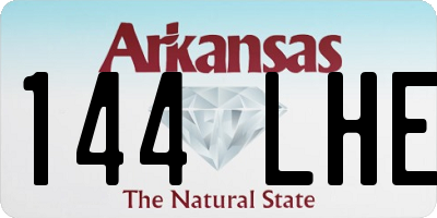 AR license plate 144LHE