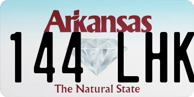 AR license plate 144LHK