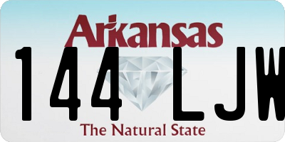 AR license plate 144LJW