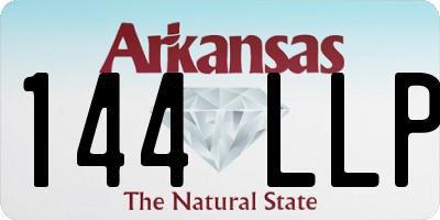 AR license plate 144LLP