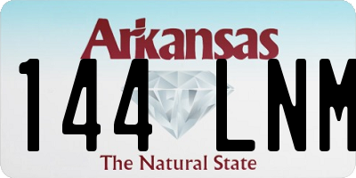 AR license plate 144LNM