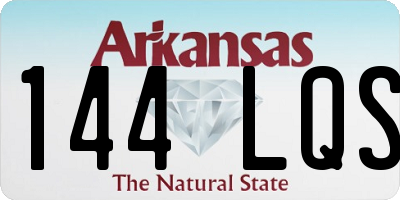 AR license plate 144LQS