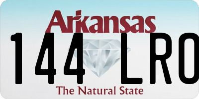 AR license plate 144LRO