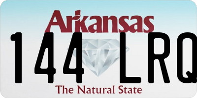 AR license plate 144LRQ