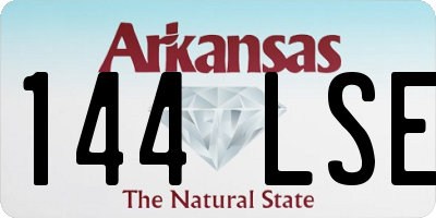 AR license plate 144LSE