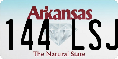 AR license plate 144LSJ