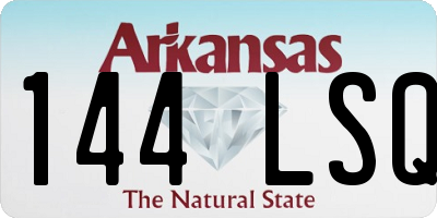 AR license plate 144LSQ