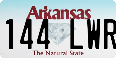 AR license plate 144LWR