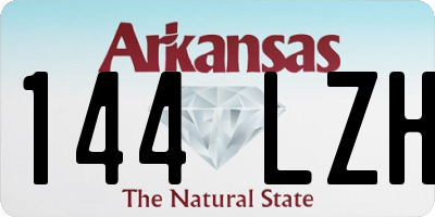 AR license plate 144LZH