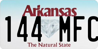 AR license plate 144MFC