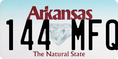 AR license plate 144MFQ