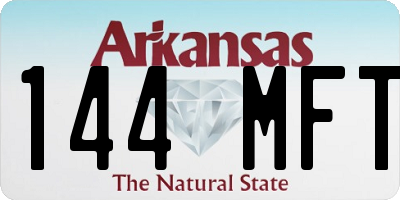 AR license plate 144MFT