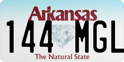 AR license plate 144MGL