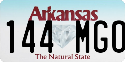 AR license plate 144MGO