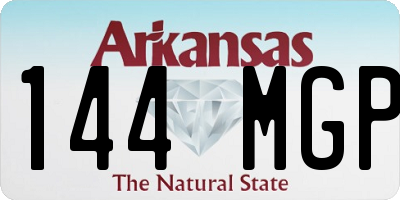 AR license plate 144MGP
