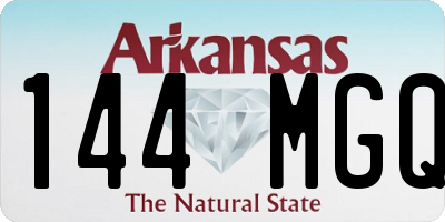 AR license plate 144MGQ
