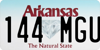 AR license plate 144MGU
